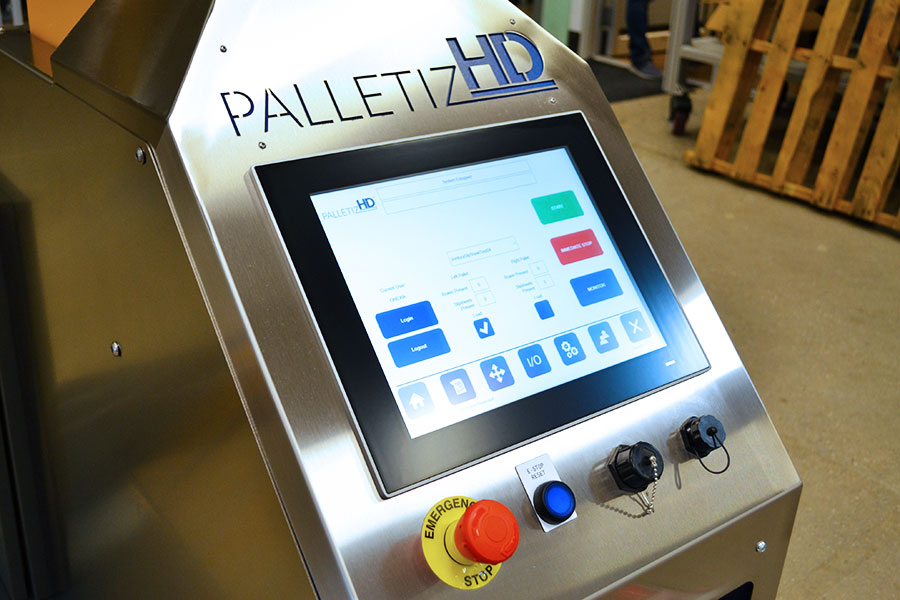 High Payload Cobot PalletizHD control screen