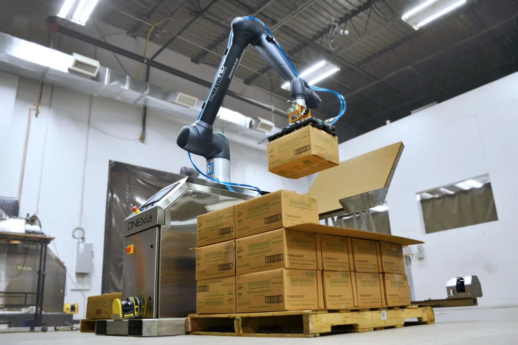 Doosan food manufacturing industry robots palletizer