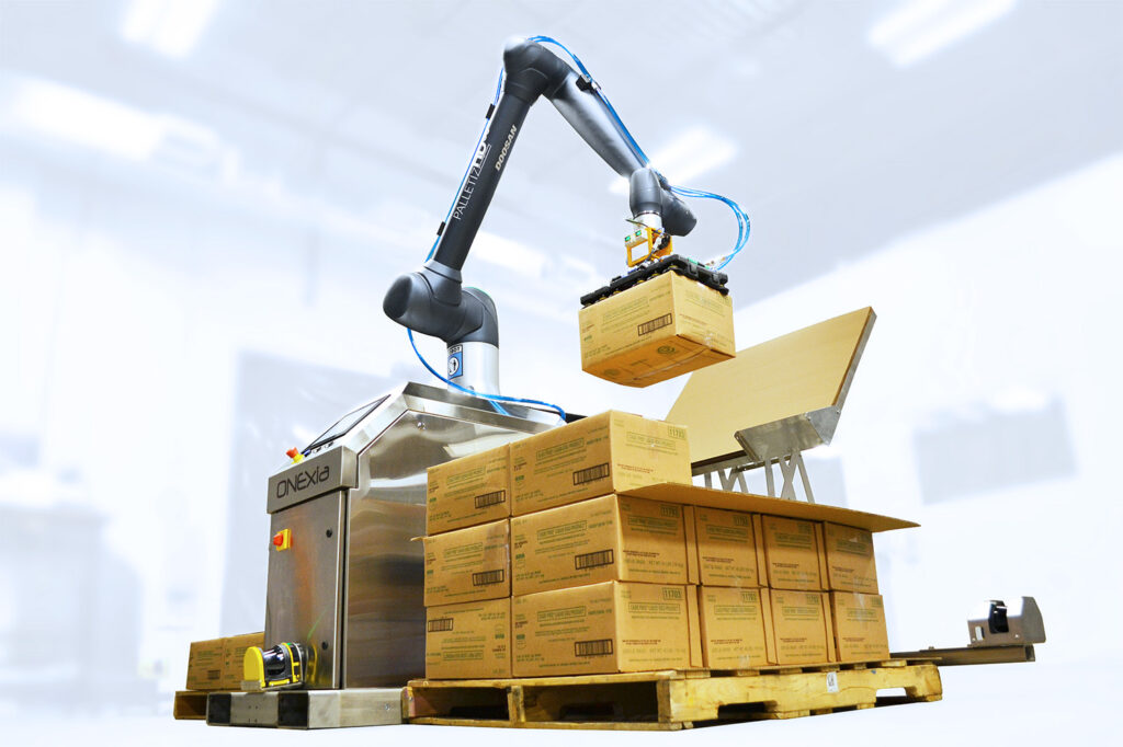Stainless steel base PalletizHD cobot palletizer