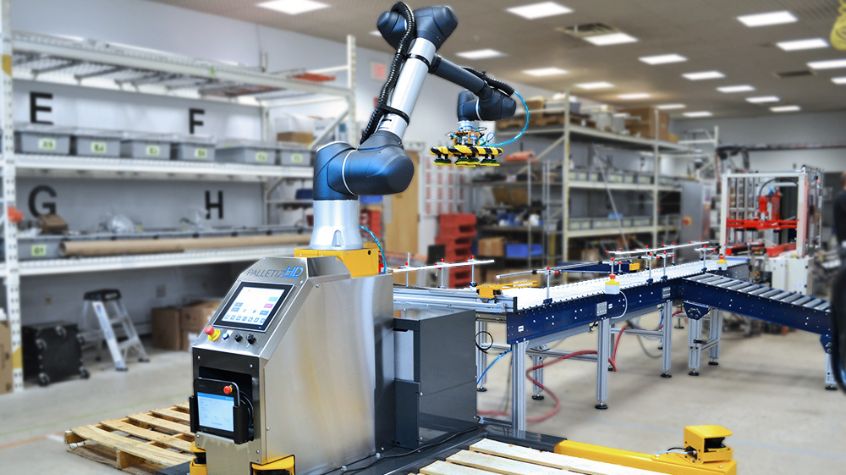 Integrate Robots Into Packaging Lines Palletizer