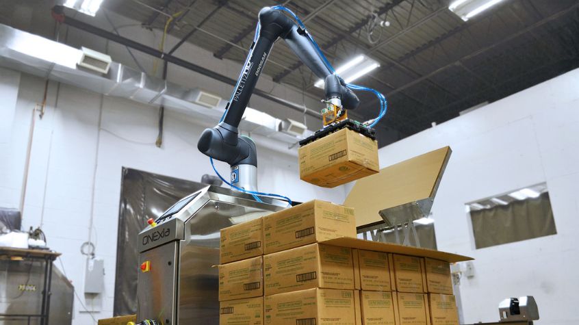 Stainless Steel Food and Beverage Palletizer