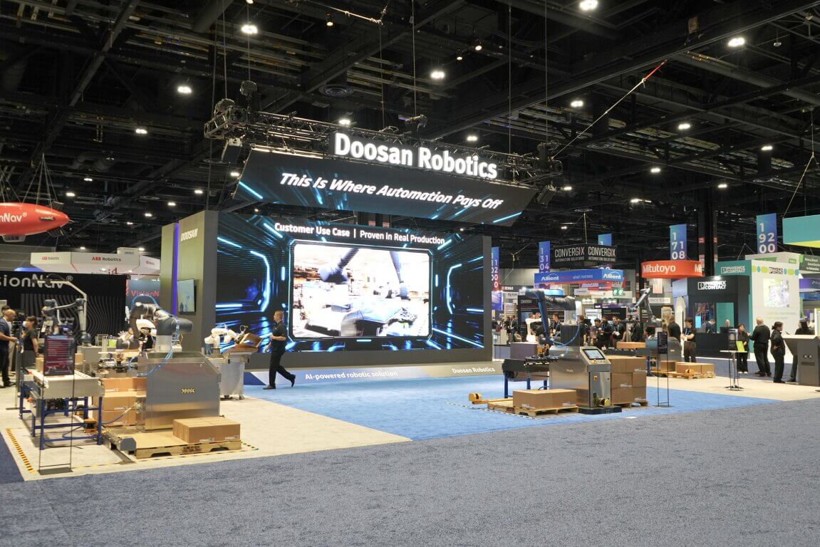 Doosan Robotics Palletizing Solutions at Automate Tradeshow
