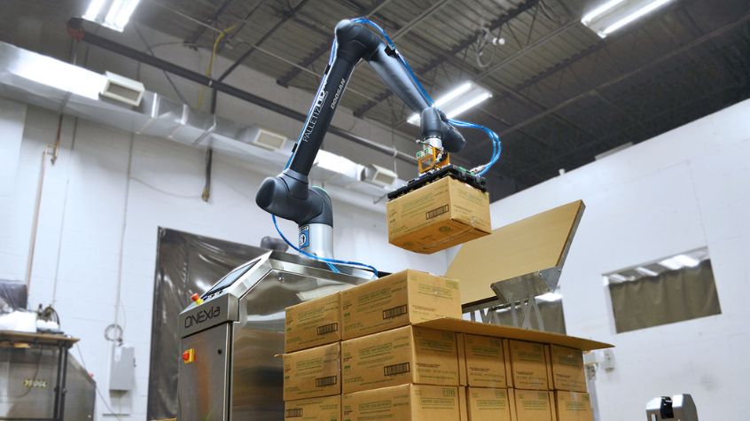 Cobot Palletizer vs. Industrial Palletizing